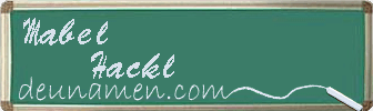 Mabel Hackl Visitenkarte
